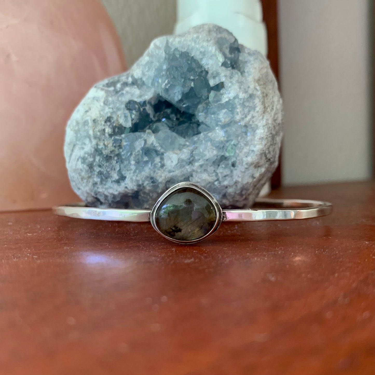 Labradorite Cuff Bracelet | Sterling Silver | Natural Crystal Bracelet | Gemstone Bracelet | Handmade | Gift | Gifting | Arm Cuff | Gifts