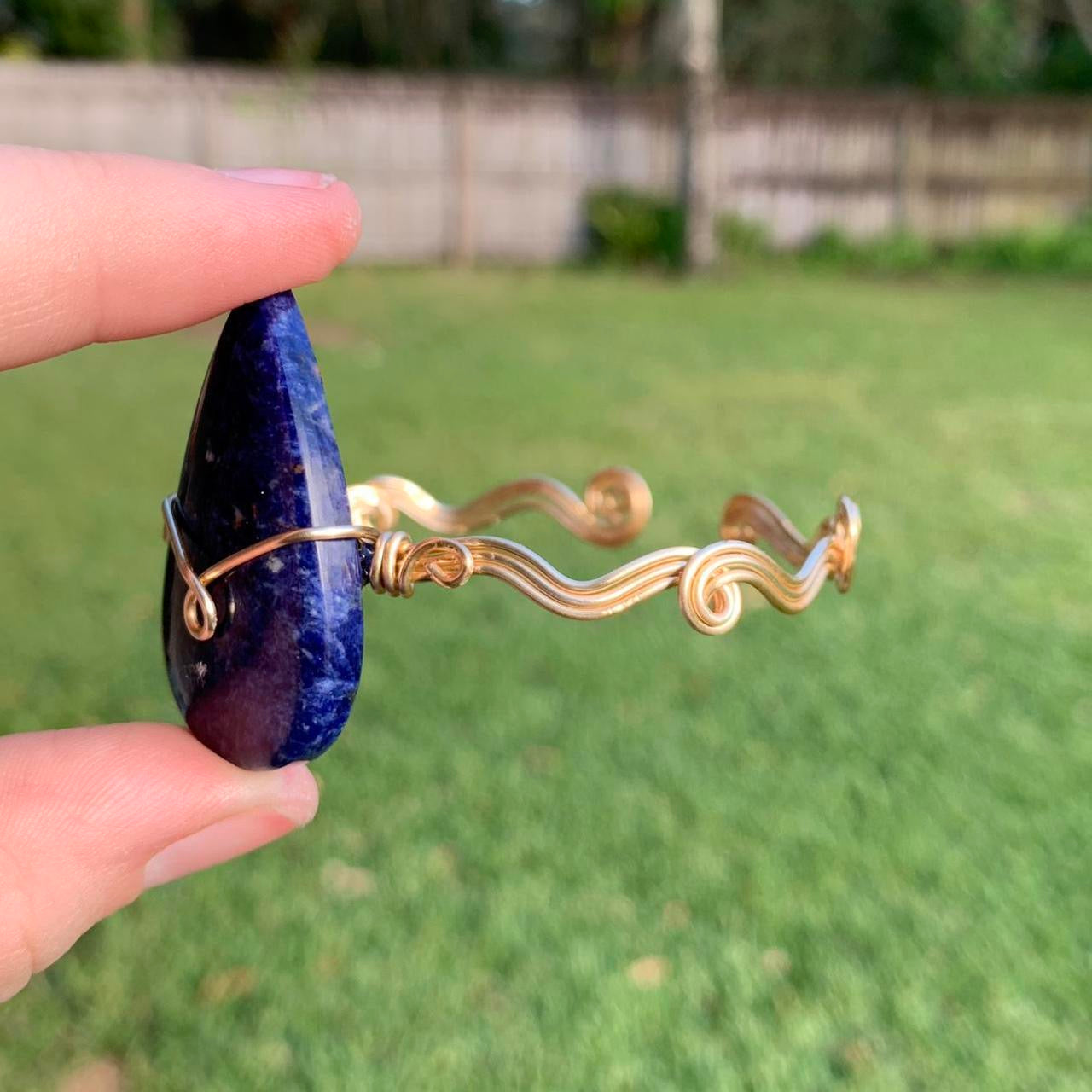 Sodalite Crystal Bracelet