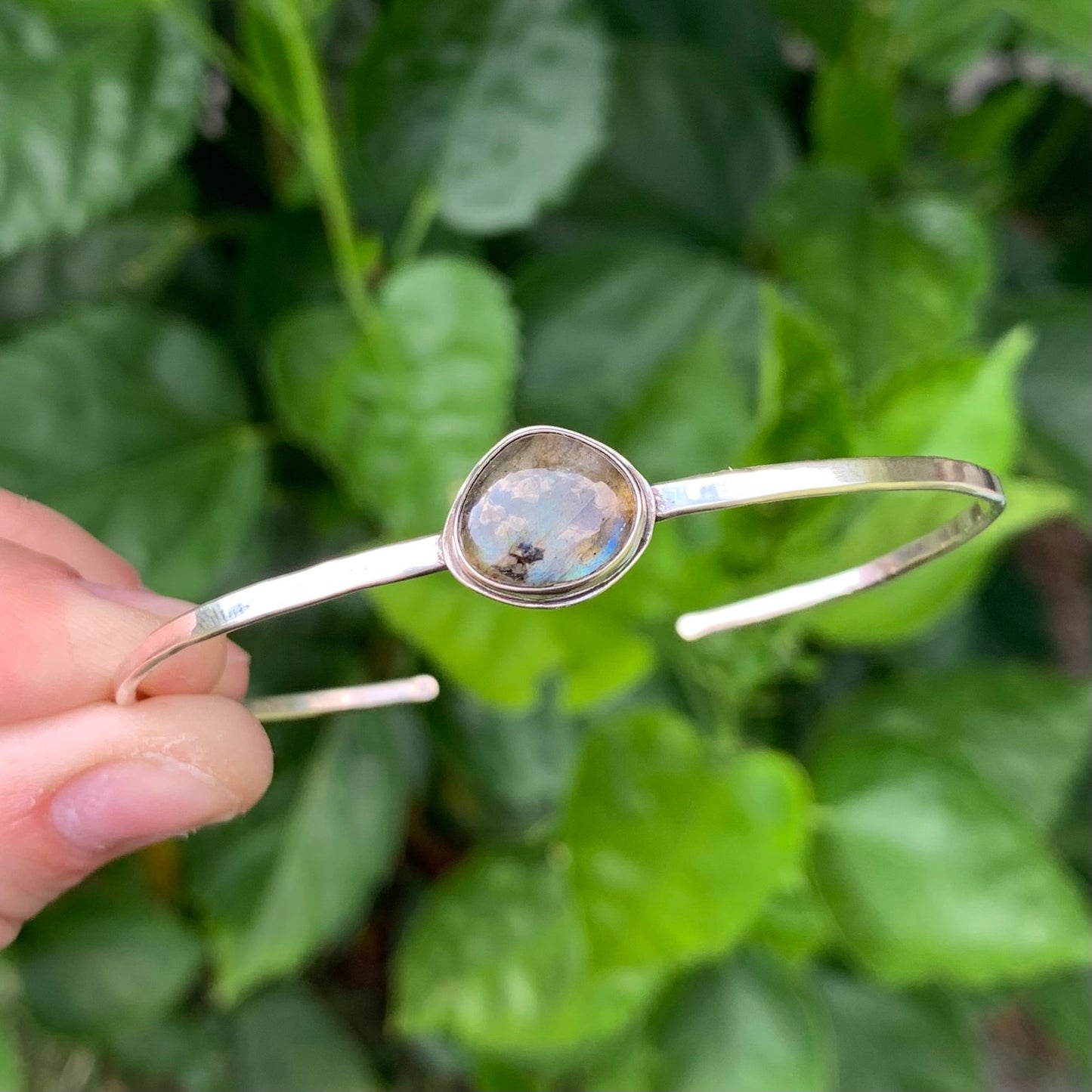 Labradorite Cuff Bracelet | Sterling Silver | Natural Crystal Bracelet | Gemstone Bracelet | Handmade | Gift | Gifting | Arm Cuff | Gifts