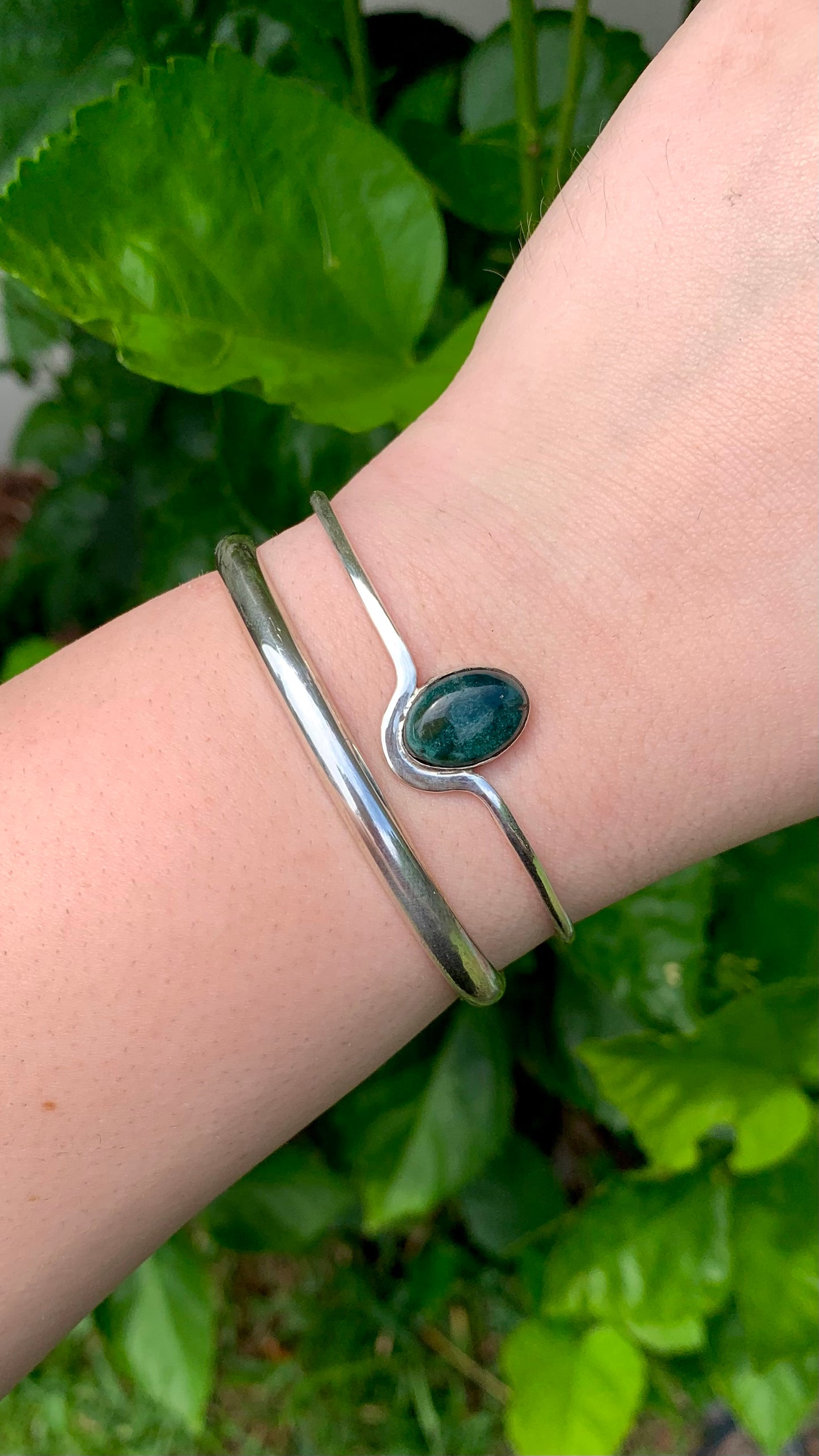 Indian Agate Sterling Silver Cuff | Arm Cuff | Crystal | Gems | Bracelet | Bohemian | Goddess | Band | Jewelry | Gift | Gifts for Her | Cuff