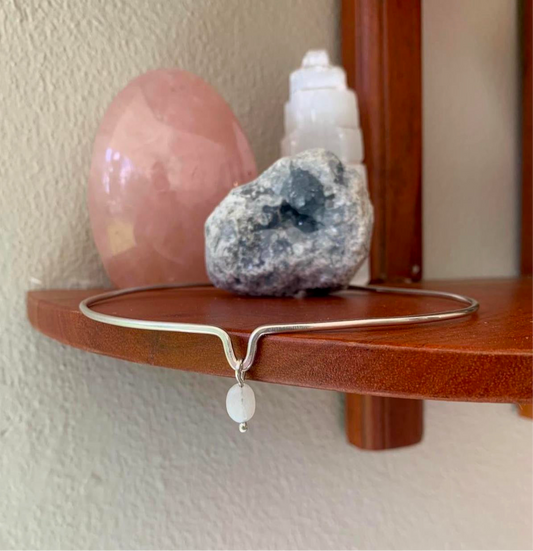 Slip On Crystal Choker | Crystal Choker Necklace | Brass | Sterling Silver | Gold Crystal Jewelry | Handmade Gift | Matching | Minimalist