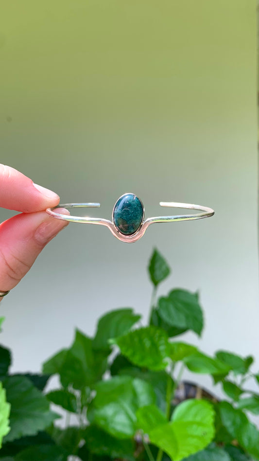 Indian Agate Sterling Silver Cuff | Arm Cuff | Crystal | Gems | Bracelet | Bohemian | Goddess | Band | Jewelry | Gift | Gifts for Her | Cuff