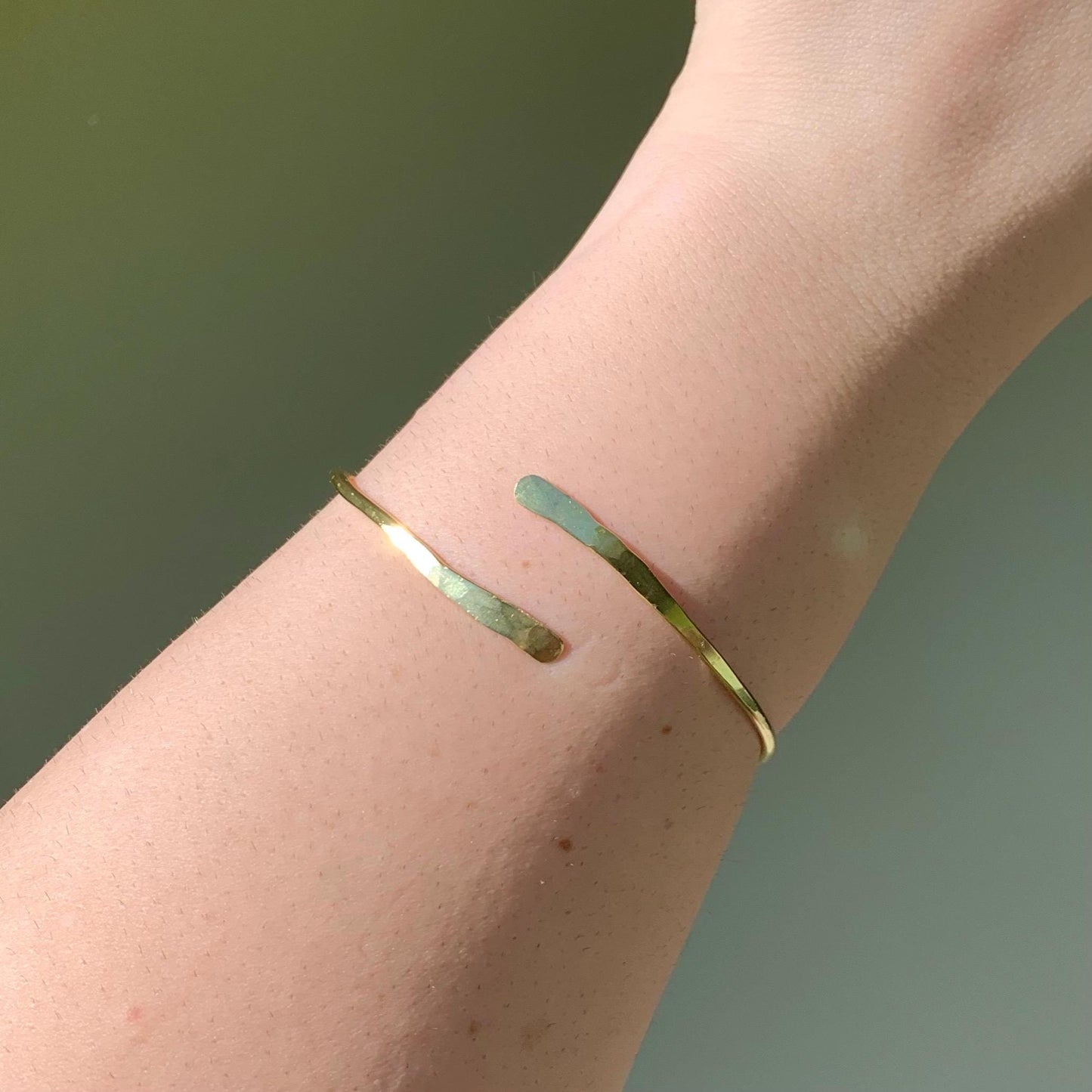 Custom Arm Cuff | Hammered Minimalist Arm Cuff | Armlet | Bracelet | Bohemian | Goddess | Band | Bangle | Jewelry | Gift | Matching |