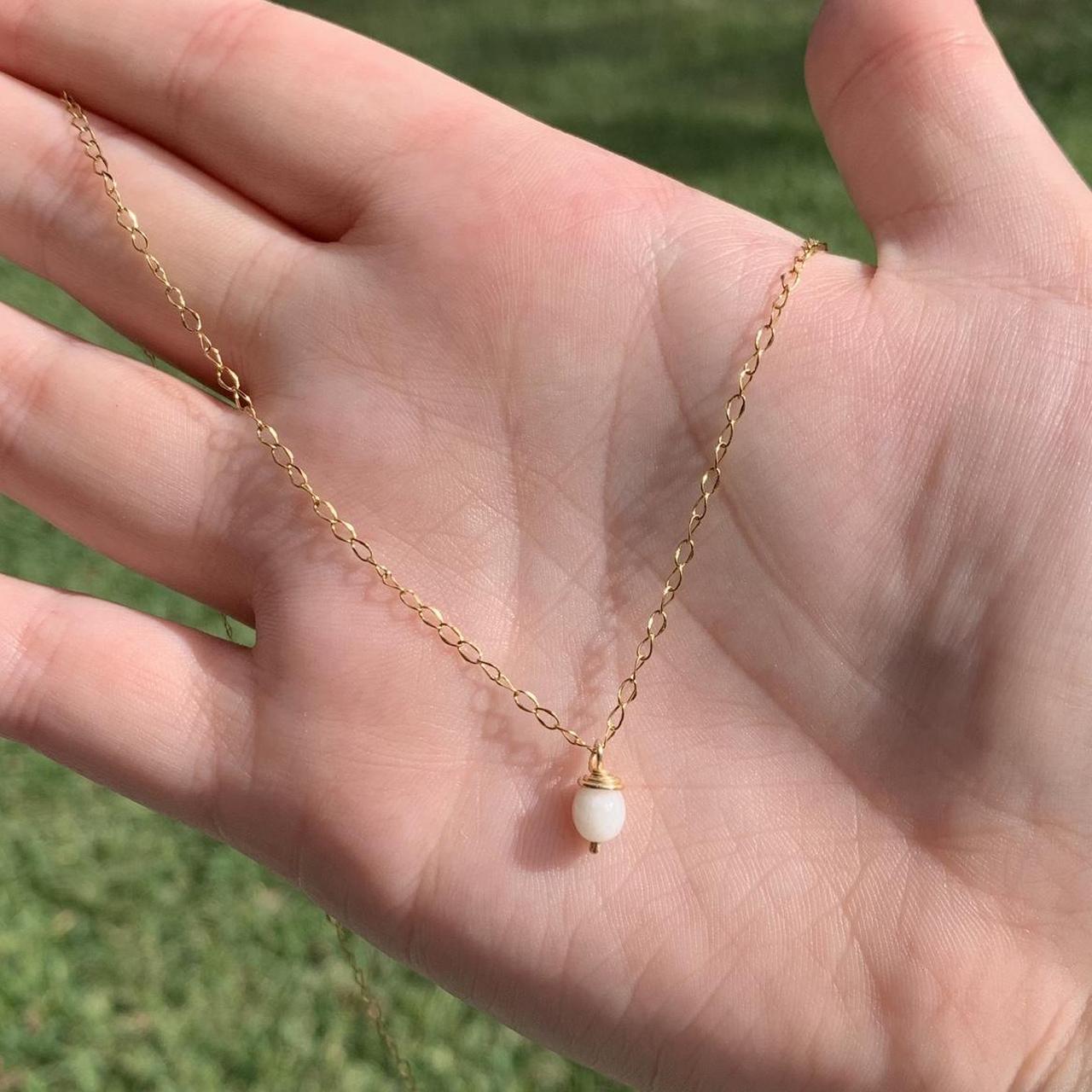 Dainty Moonstone Necklace