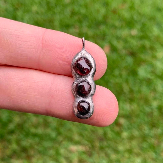 Triple Garnet Pendant