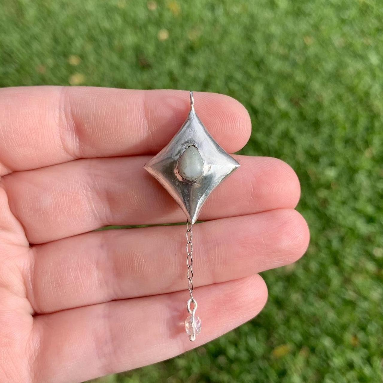 Amazonite Crystal Pendant