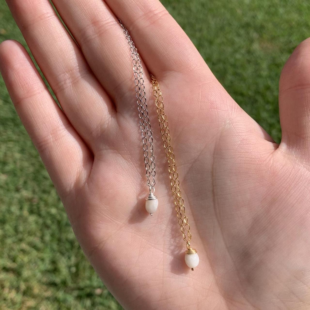 Dainty Moonstone Necklace