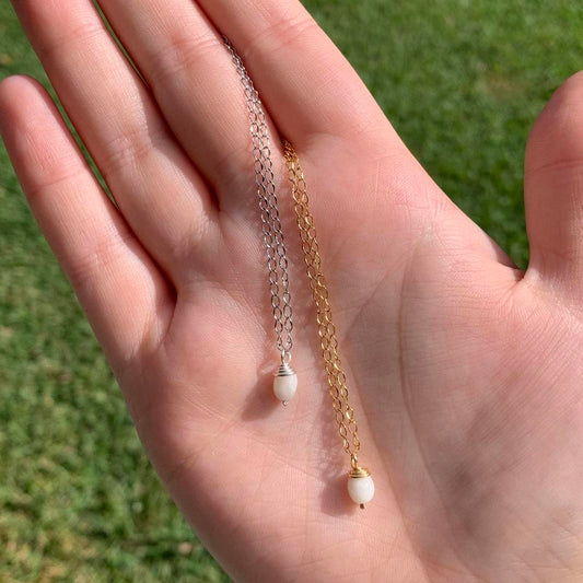 Dainty Moonstone Necklace