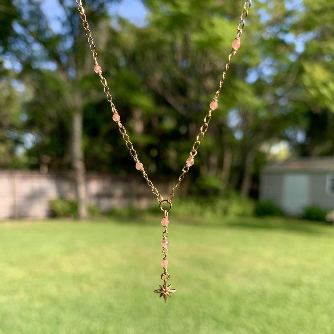 Sunstone Starburst Necklace