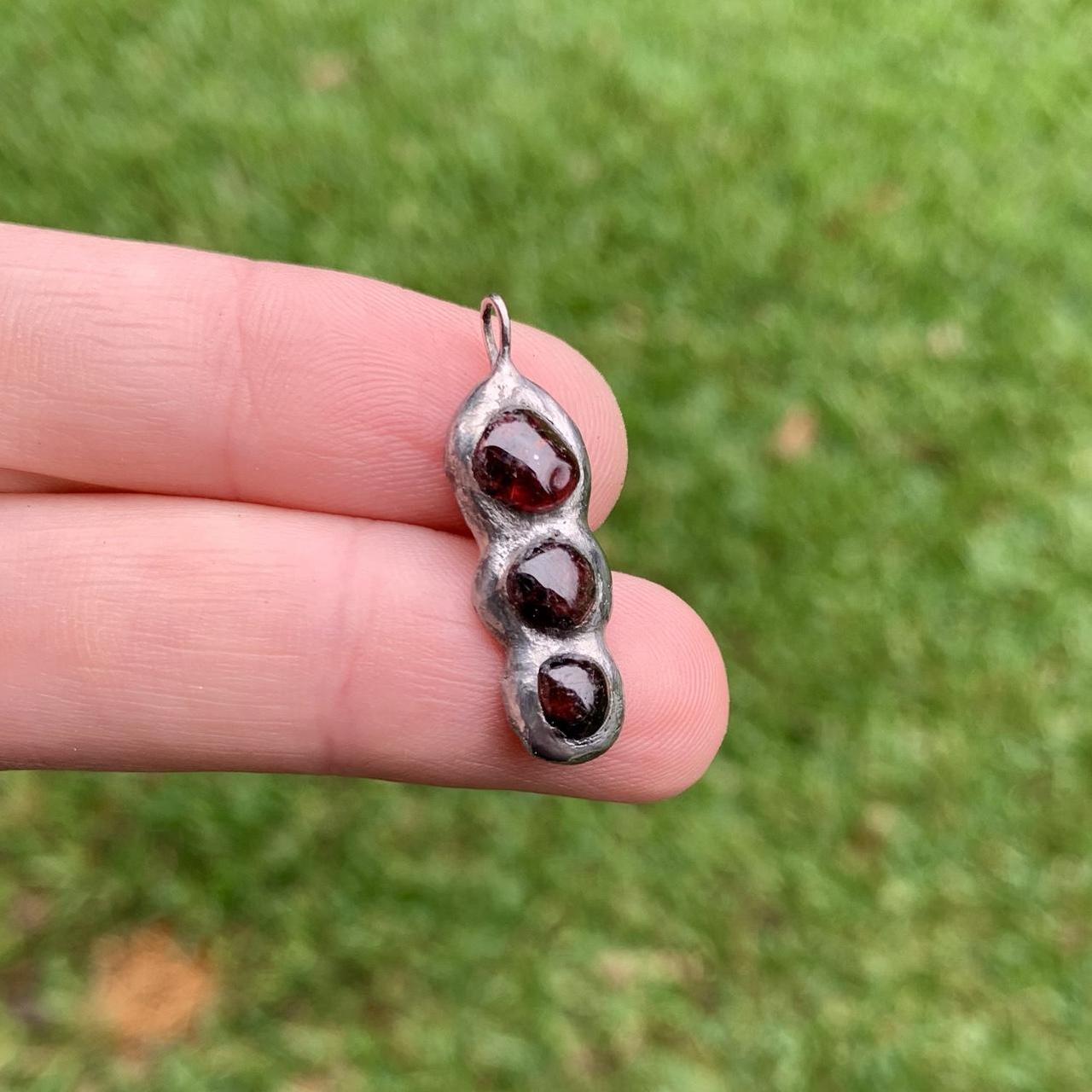 Triple Garnet Pendant