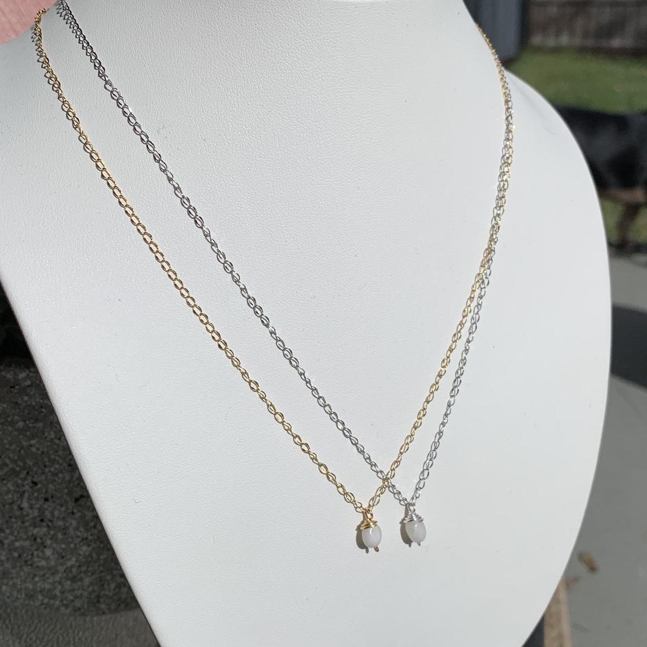 Dainty Moonstone Necklace