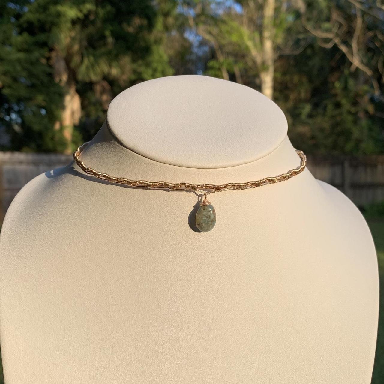 Weaved Ocean Jasper Choker