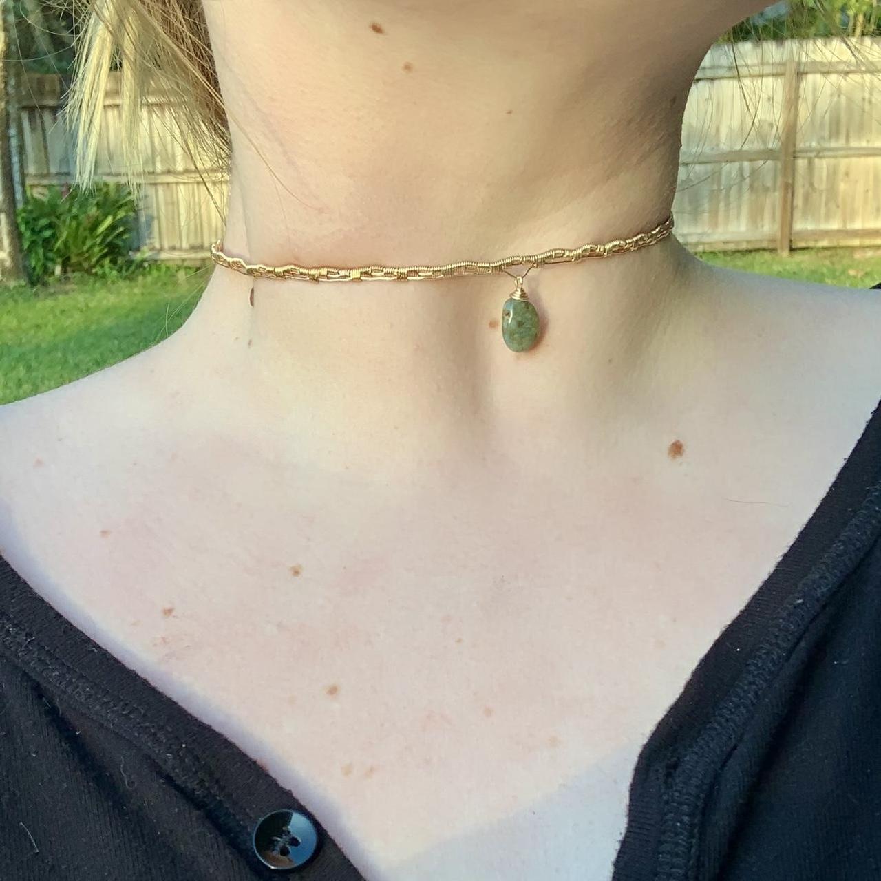 Weaved Ocean Jasper Choker